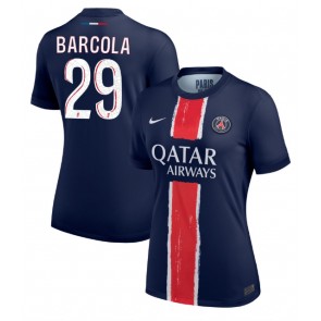 Paris Saint-Germain Bradley Barcola #29 Hemmatröja Kvinnor 2024-25 Kortärmad